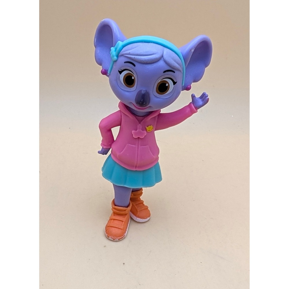 Disney T.O.T.S. Mia the Koala Figure Just Play Purple Pink Blue 3.5 Inch